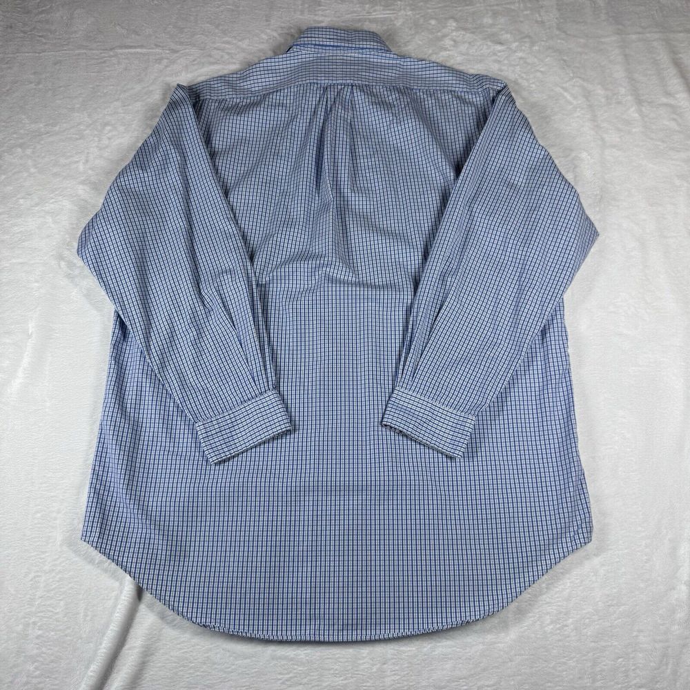 Ralph Lauren Shirt Mens 16 32/33 Classic Fit Button‎ Blue Gingham Long Sleeve - Picture 6 of 7